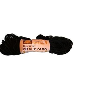 Vintage Gold Belle Wintuk 100% DuPont Orlon Acrylic Yarn Black 300 ft 100 Yards